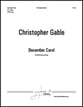 December Carol SATB choral sheet music cover